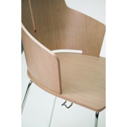 LUGAN - Chaise coque bois