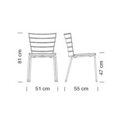 MEULSON - Chaise 4 pieds