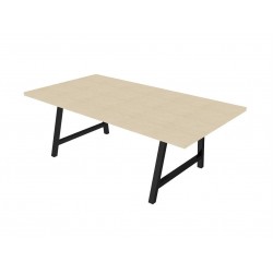 BEZAC - Table de réunion style industriel L.200 X P.120 cm 